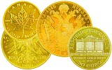 Goldmünzen von 1/4 Unze bis kleiner als 1 Unze