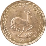 2 Rand Südafrika 7,32g Gold