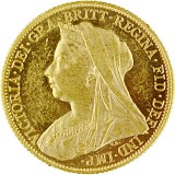 1 Pfund Sovereign Victoria Schleier 7,32g Gold
