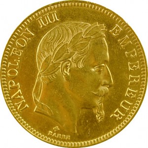 100 Francs Napoleon III. 29,05g Gold