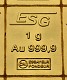 Goldbarren 1g - Einzelbarren aus Tafelbarren Goldbarren 1g - Einzelbarren aus Tafelbarren