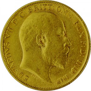 1/2 Pfund Sovereign Edward VII. 3,66g Gold