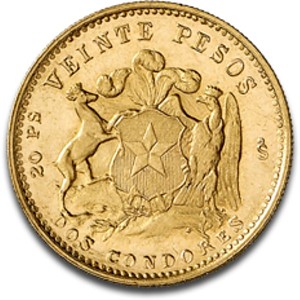 20 Pesos Chile 3,66g Gold