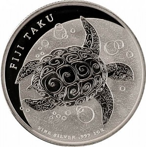 Fiji Taku Schildkröte 1oz Silber - B-Ware