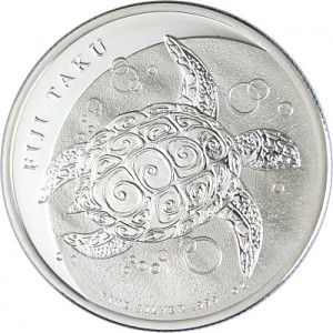 Fiji Taku Schildkröte 1oz Silber - B-Ware Fiji Taku Schildkröte 1oz Silber - B-Ware