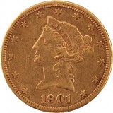 10 Dollar Eagle Liberty Head 15,05g Gold