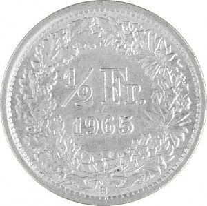 ½ Schweizer Franken 2,088g Silber (1875 - 1967)
