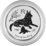 Lunar II Hund 1/2oz Silber - 2018
