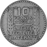 10 Franc Frankreich 6,8g Silber (1929 - 1939)