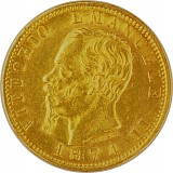 20 Lire Vittorio Emanuelle II. 5,81g Gold 1861 - 1878