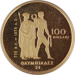 100 Dollar Kanada Olympic 1/2oz Gold Proof Coin - ohne Box