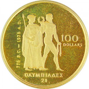 100 Dollar Kanada Olympic 1/2oz Gold Proof Coin - ohne Box
