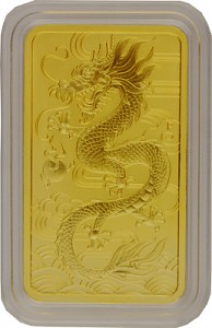 Perth Mint Rectangular Dragon 1oz Gold - 2018