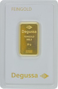 Goldbarren 20g - Degussa