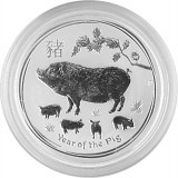 Lunar II Schwein 1/2oz Silber - 2019