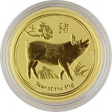 Lunar II Schwein 1/10oz Gold - 2019