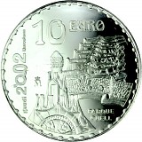 10 Euro Gedenkmünze Spanien 24,97g Silber