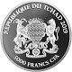 Tschad Mandala Elefant 1oz Silber - 2019