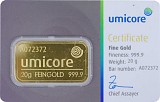 Goldbarren 20g - Umicore