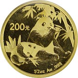 China Panda 1/2oz Gold - 2007