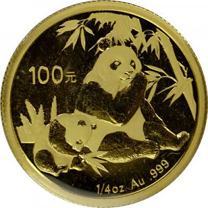 China Panda 1/4oz Gold - 2007