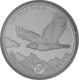 Kongo World's Wildlife - Weißkopfseeadler 1 Unze Silber - 2021