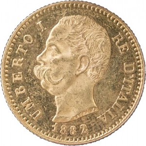 20 Lire Umberto I. 5,81g Gold 20 Lire Umberto I. 5,81g Gold