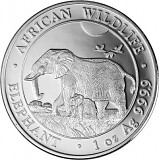 Somalia Elefant 1 oz Silber - 2022