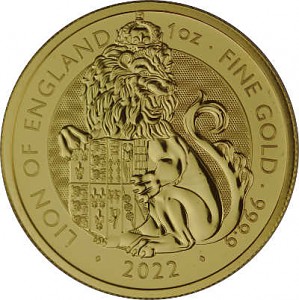 Tudor Beasts Lion 1oz Gold - 2022
