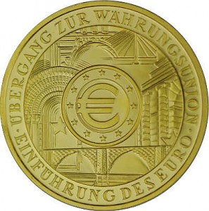 200 Euro 1 Unze Gold - 2002 Einführung Euro - B-Ware