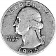 ¼ US-Dollar Washington 5,58g Silber - 1945