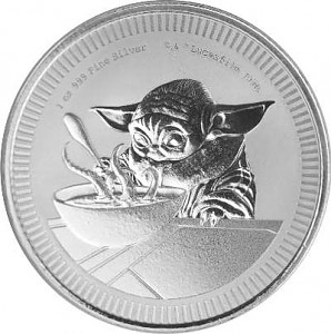 Niue Star Wars Grogu “Baby Yoda“ - 1oz Silber - 2022