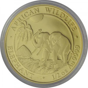 Somalia Elefant 1/2oz Gold - 2017