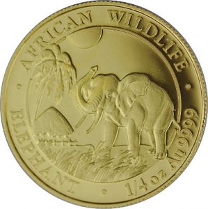 Somalia Elefant 1/4oz Gold - 2017