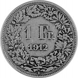 1 Schweizer Franken 4,175g Silber (1875 - 1967) B-Ware