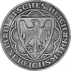 5 Reichsmark 100 Jahre Bremerhaven 1927 - 12,5g Silber