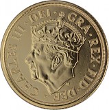 1 Pfund Sovereign Coronation King Charles 7,32g Gold