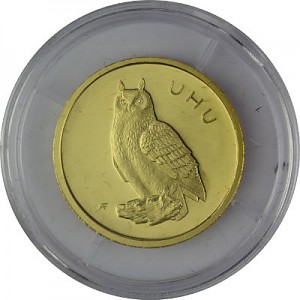 5x 20 Euro Heimische Vögel Uhu A-J 19,40g Gold - 2018