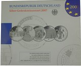 5x 10 EUR Gedenkmünze Deutschland 83,25g Silber 2007