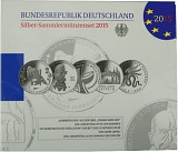 5x 10 EUR Gedenkmünze Deutschland 50g Silber 2015
