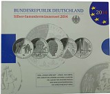5x 10 EUR Gedenkmünze Deutschland 50g Silber 2014