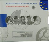 5x 10 EUR Gedenkmünze Deutschland 50g Silber 2013