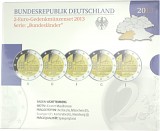 5x 2 EUR Gedenkmünzenset Serie Bundesländer A-J 2013 St.