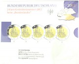5x 2 EUR Gedenkmünzenset Serie Bundesländer A-J 2012 St.