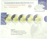 5x 2 EUR Gedenkmünzenset Serie Bundesländer A-J 2009 St.