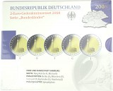 5x 2 EUR Gedenkmünzenset Serie Bundesländer A-J 2008 St.