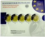 5x 2 EUR Gedenkmünzenset 10 Jahre Euro-Bargeld A-J 2012 St.