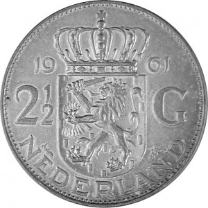2,5 Gulden Juliana 10,8g Silber (1959 - 1966)