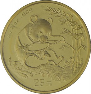 China Panda 1/4oz Gold - 1994