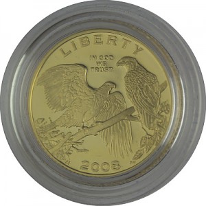 5 Dollar Half Eagle Commemorative Coin Program 7,52g Gold 2008 Proof